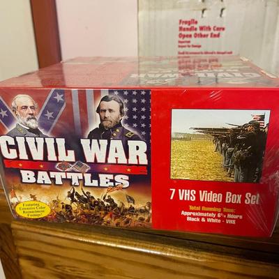 Civil War VHS Tapes w RCA Video Player