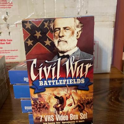 Civil War VHS Tapes w RCA Video Player