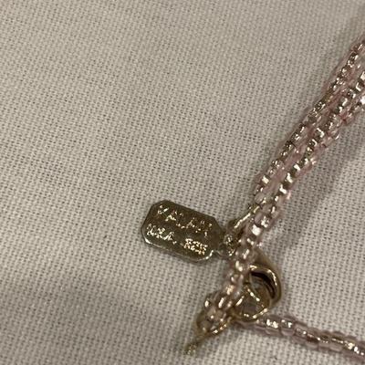 Kaplan Rose quartz necklace & earrings