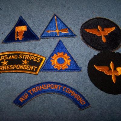 LOT 5 VINTAGE MILITARY PATCHES