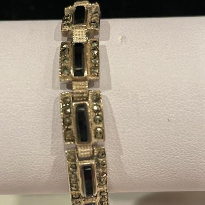 925 possible black onyx bracelet