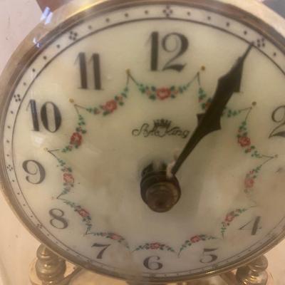 Vintage Ayla King Clock Under Dome