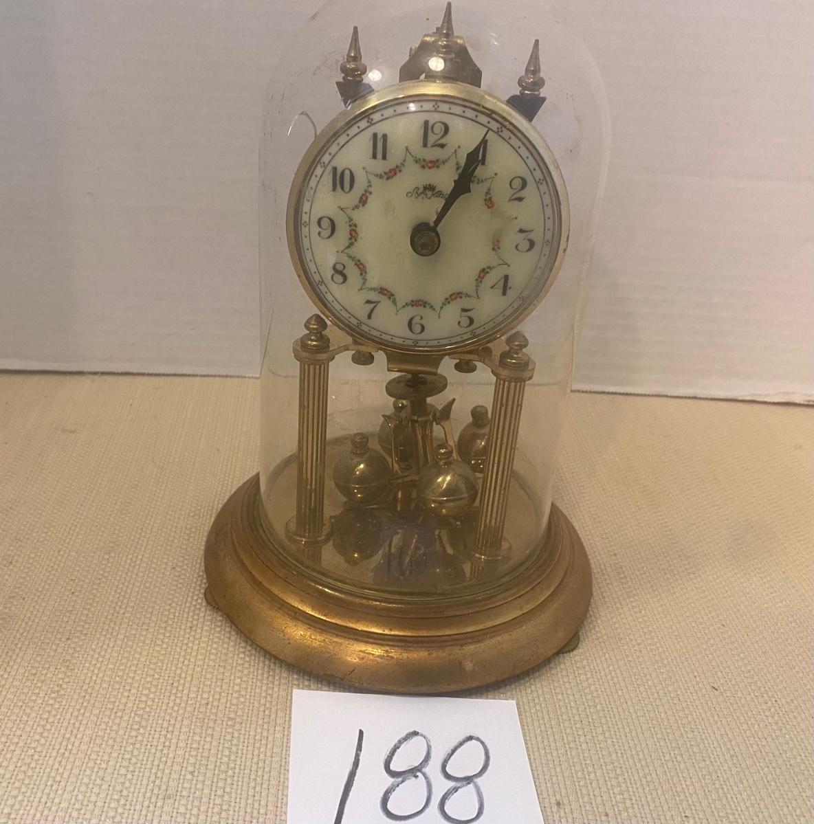 Vintage Ayla King Clock Under Dome | EstateSales.org