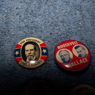 LOT 16 GREAT VINTAGE POLITICAL ITEMS PRESIDENTAL PINS/BUTTONS
