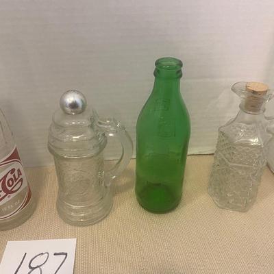 Vintage Bottles and Can