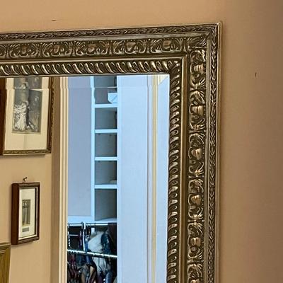 Vintage Ornate Silver Metal Mirrors