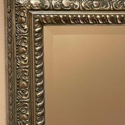 Vintage Ornate Silver Metal Mirrors