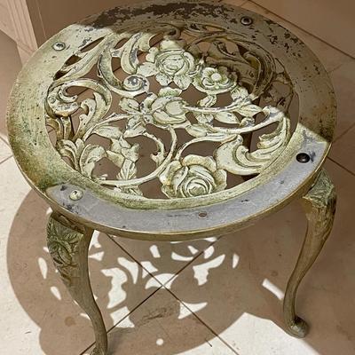 Vintage Wrought Iron Vanity Stool
