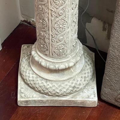 Two Vintage Resin Nine Muses Pedestals