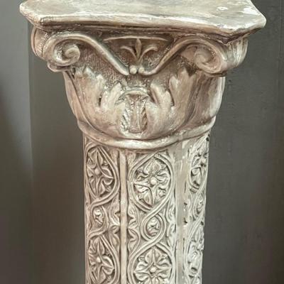 Two Vintage Resin Nine Muses Pedestals