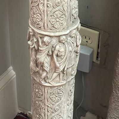 Two Vintage Resin Nine Muses Pedestals