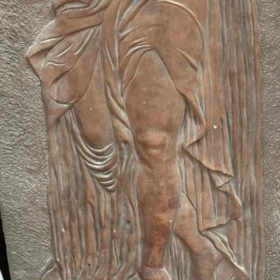 Vintage Ceramic Greek Goddess Wall Art