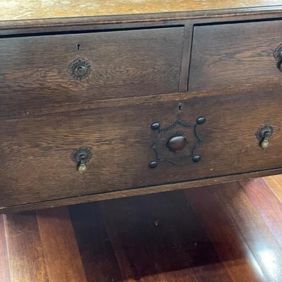 Antique Dresser with Adjustable Mirror