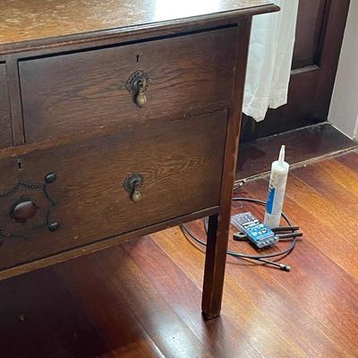 Antique Dresser with Adjustable Mirror