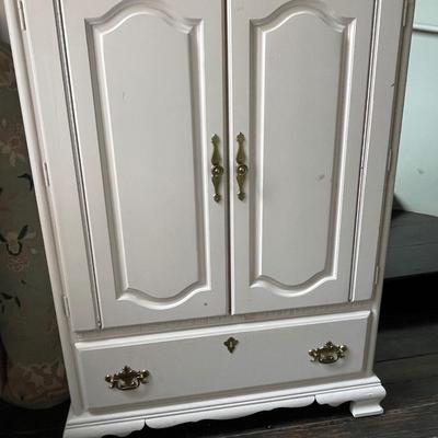 Vintage Wood Armoire.