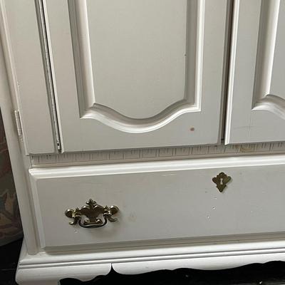 Vintage Wood Armoire.