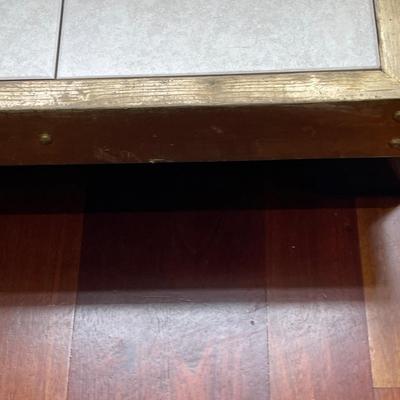 Vintage Stone and Wood Step or Accent Piece