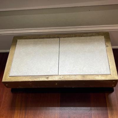 Vintage Stone and Wood Step or Accent Piece