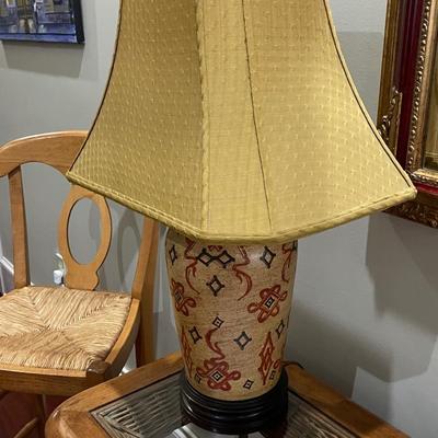 Gorgeous Vintage Wicker Shade Lamp