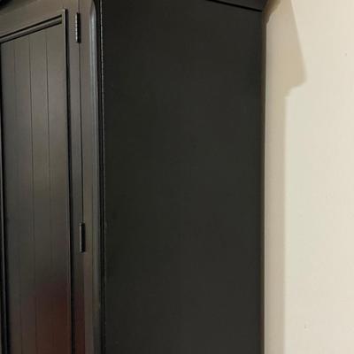 Vintage Solid Wood Armoire - Two Pieces