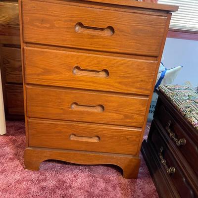 4 Drawer Wood Dresser