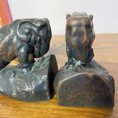 Elephant Bookends