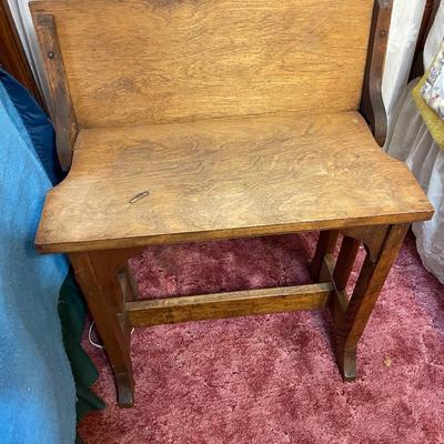 Small Oak Side Table with Flip Top