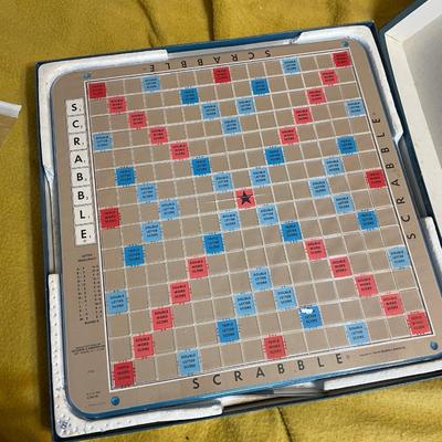Large Deluxe Scrabble Board Game