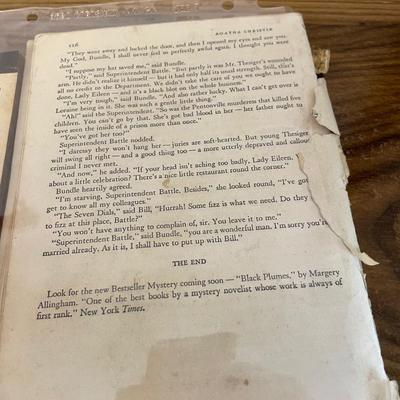 Agatha Christie Old Book in Disrepair