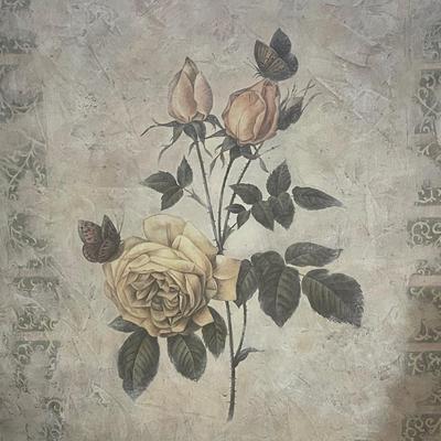Floral Wrapped Canvas