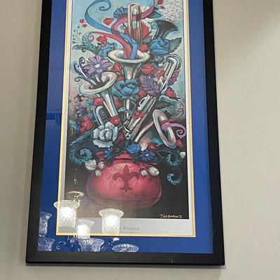 Terrance Osborn "Jazz Bouquet" Signed Lithograph