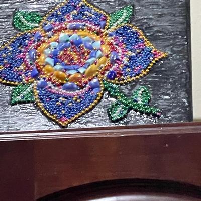 Mardi Gras Bead Art