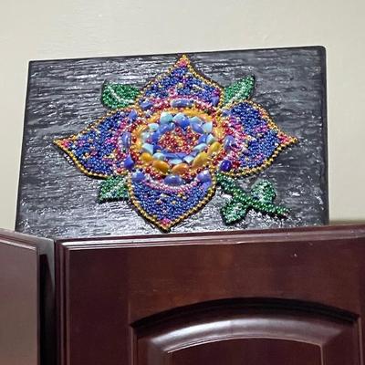 Mardi Gras Bead Art