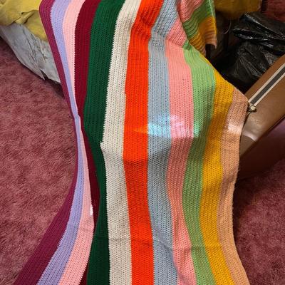 Vintage Crocheted Throw Twin Bed Size