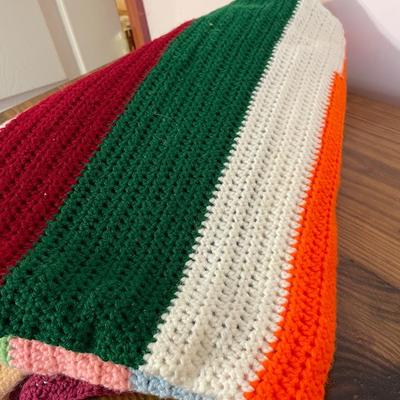 Vintage Crocheted Throw Twin Bed Size