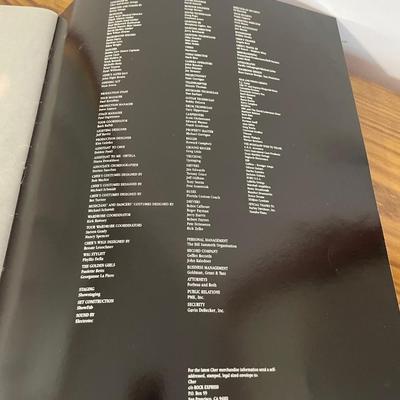 Cher Tour Brochure
