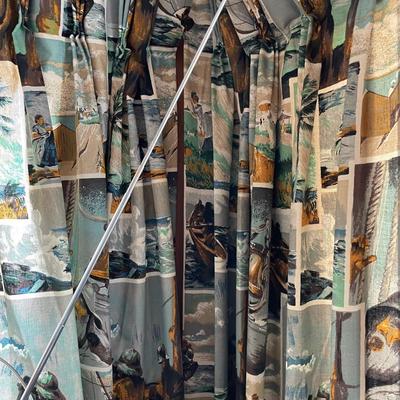 Barkcloth or Linen Short Window Curtains