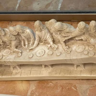 Vintage Cast Last Supper Sculpture