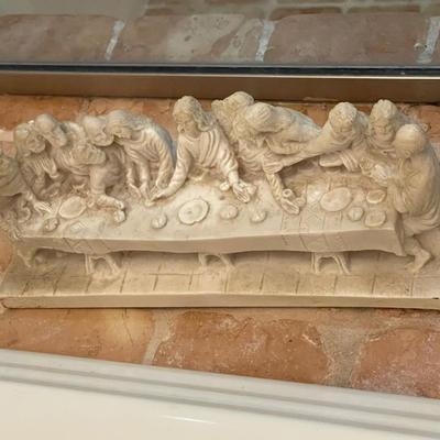Vintage Cast Last Supper Sculpture