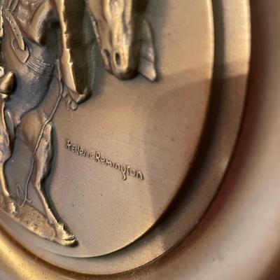 Frederick Remington Bronze Wall Plaques