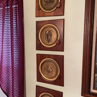 Frederick Remington Bronze Wall Plaques