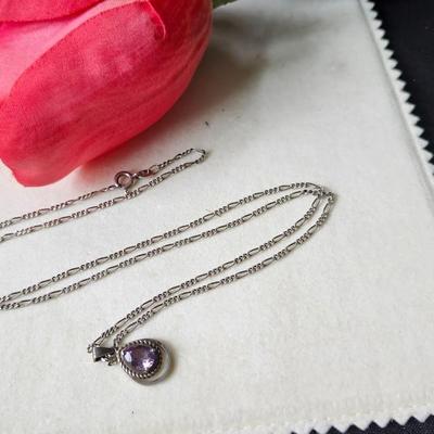 Amethyst Sterling Necklace