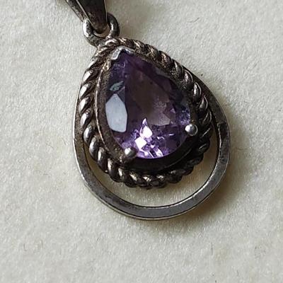 Amethyst Sterling Necklace