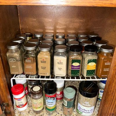 CUPBOARD FULL OF SPICES