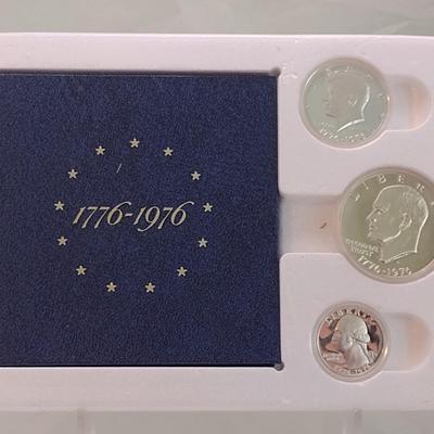 Bicentennial U.S, Mint Silver Proof Three-Coin Set (#278)
