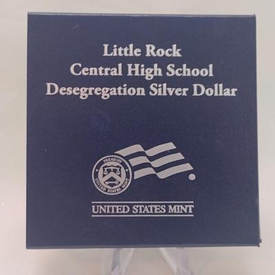 2007 U. S. Mint Little Rock Central High School Desegregation Proof Silver Dollar Coin (#295)