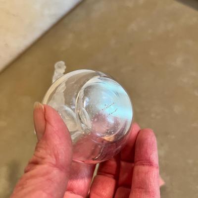 Lalique Crystal Perfume Bottle Clairefontaine Lily Of The Valley Signed EB78
