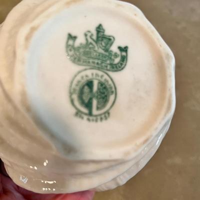 Belleek Applique white on white vase