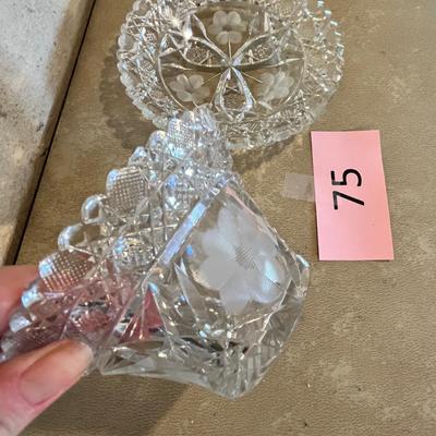 Matching pressed glass pieces