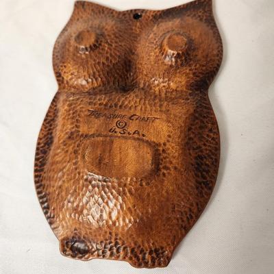 Lot #63 Cool Mid Century Owl Spoon Rest - Treasure Craft